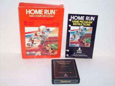 Home Run (text label) (CIB) - Atari 2600 Game